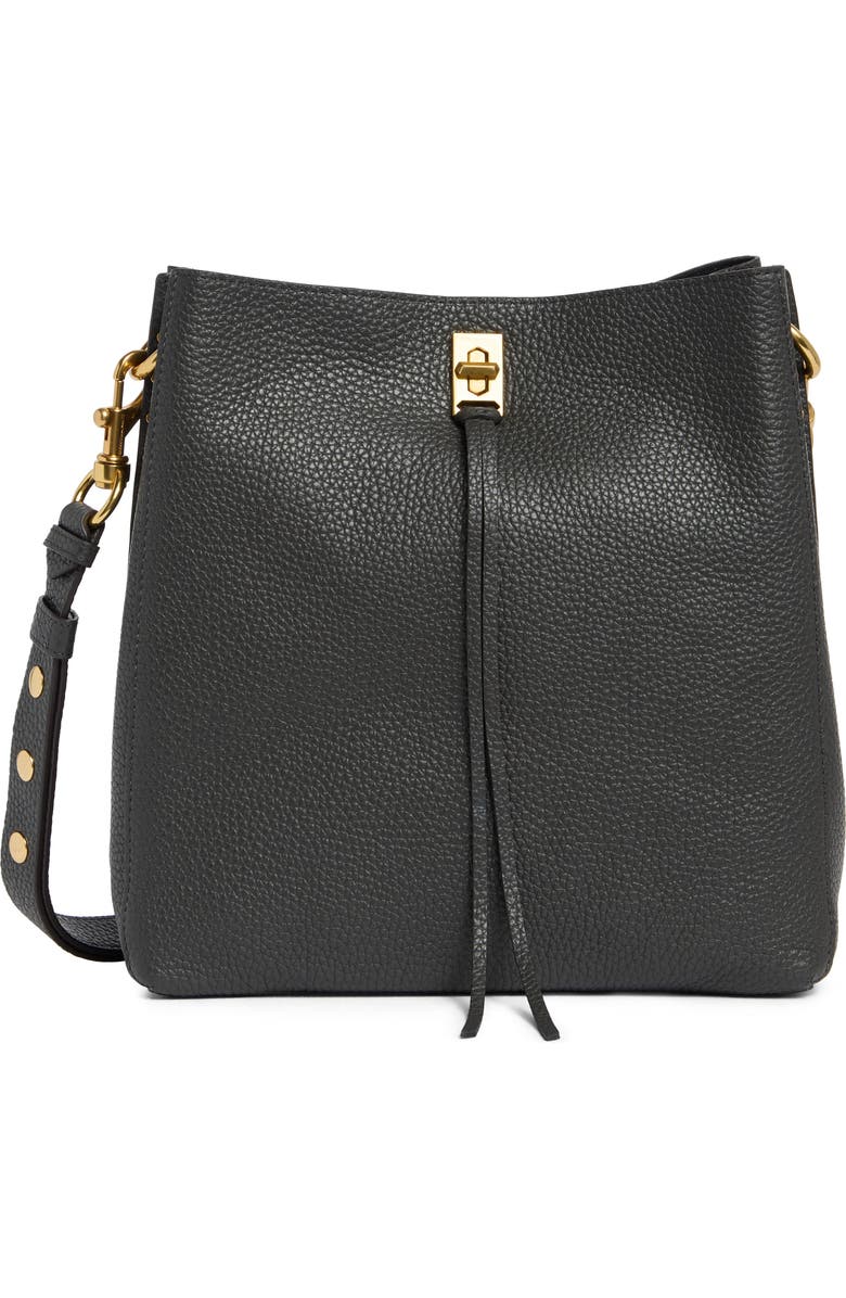 Rebecca Minkoff Darren Pebbled Leather Shoulder Bag, Main, color,