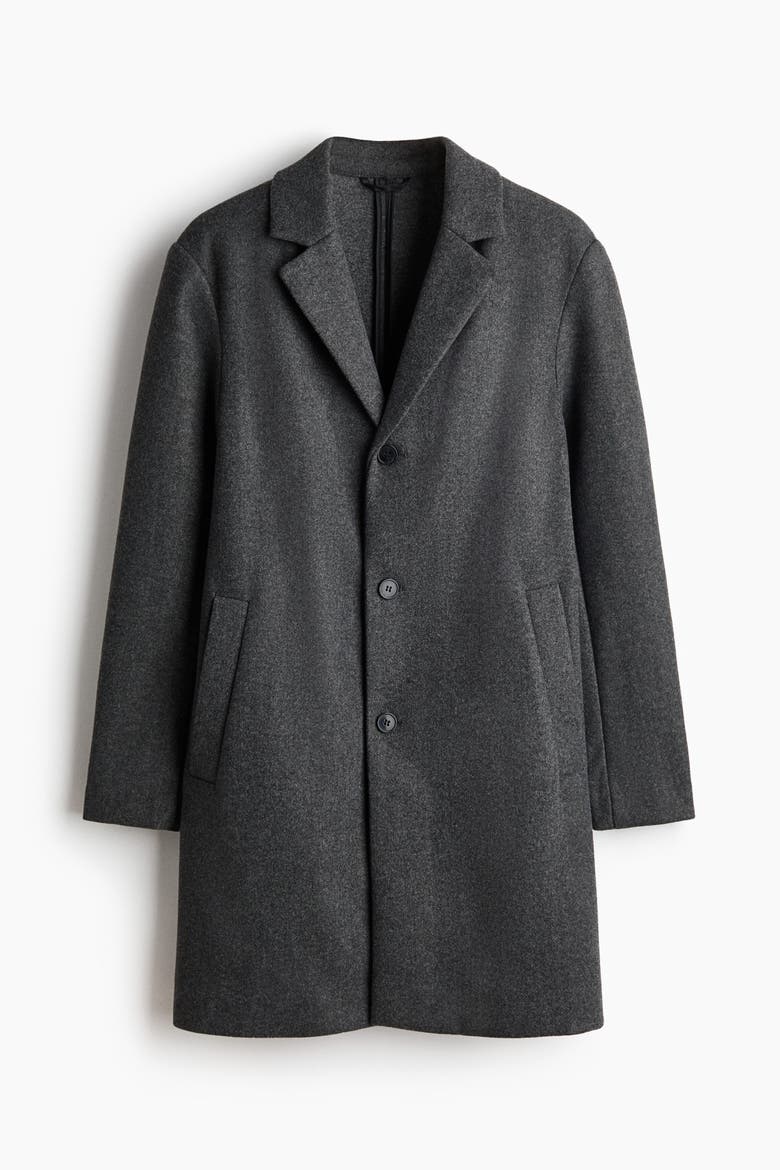 Single-Breasted Coat, Alternate, color, Dark gray