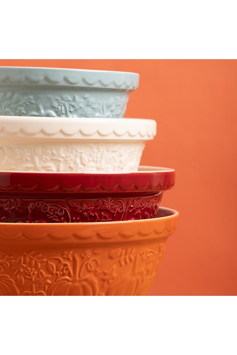 Pumpkin Mixing Bowl, Set of 4, Alternate, color, Multicolored