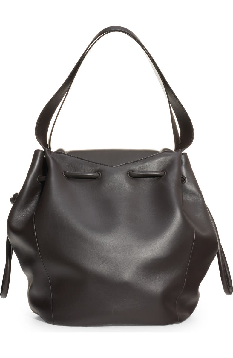 Bottega Veneta Triangle Flap Leather Top Handle Bag, Alternate, color,