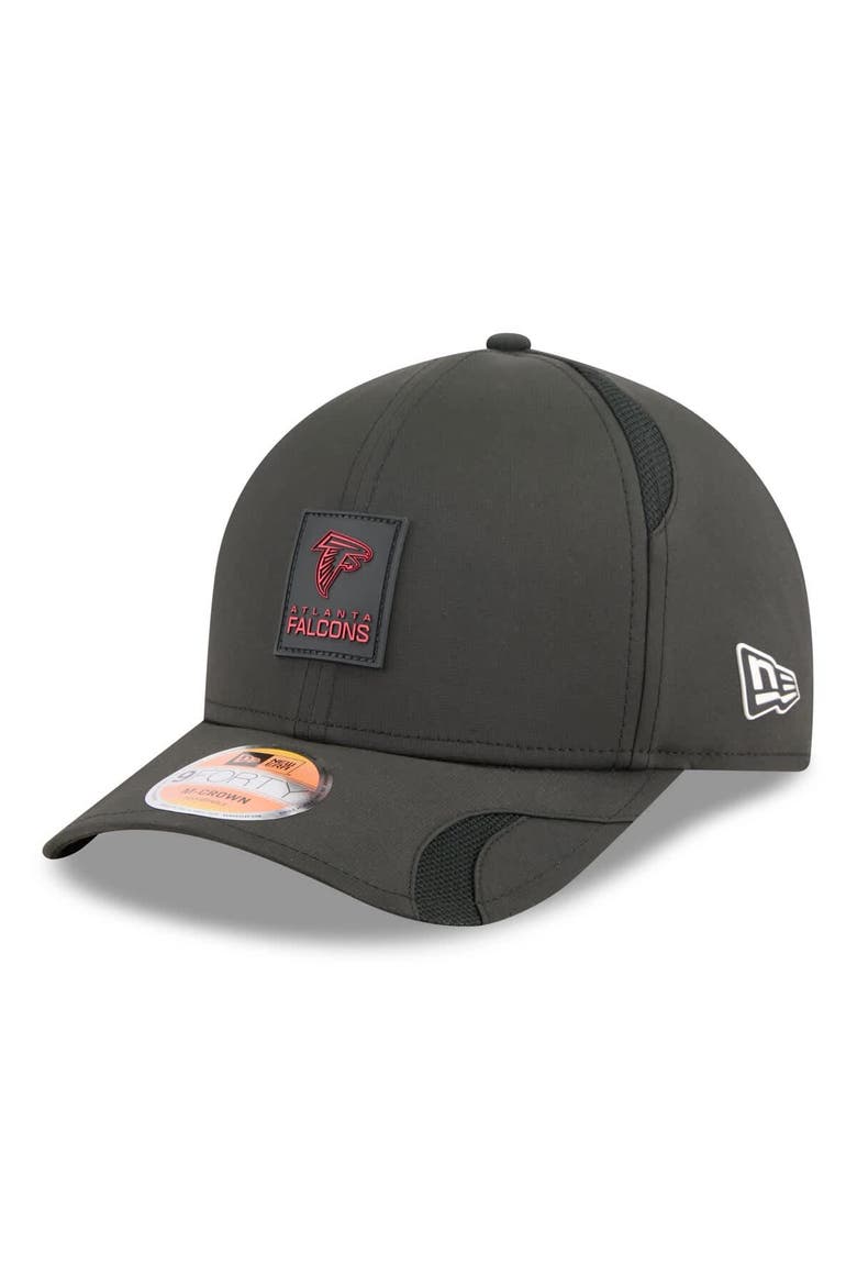 Men's New Era Black Atlanta Falcons 2025 Sideline  M-Crown 9FORTY Adjustable Hat, Main, color, Black