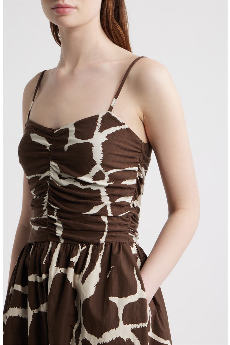 Fisher Printed Midi Dress, Alternate, color, TERRA