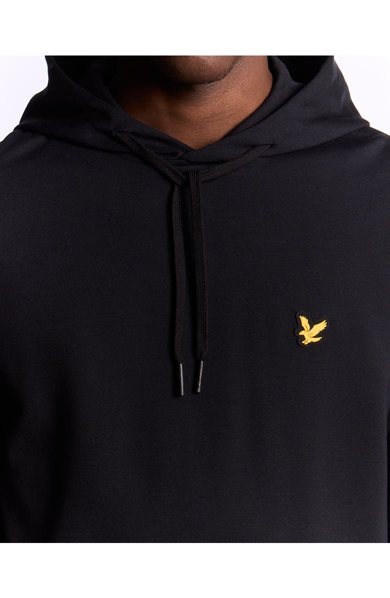 Lyle & Scott Fly Fleece Long Sleeve Hoodie, Alternate, color, Jet Black