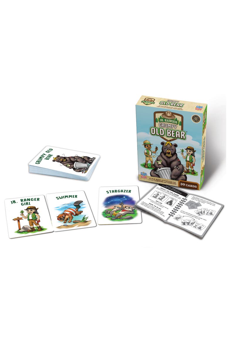 Jr. Ranger Grumpy Old Bear Card Game, Alternate, color, Multicolor