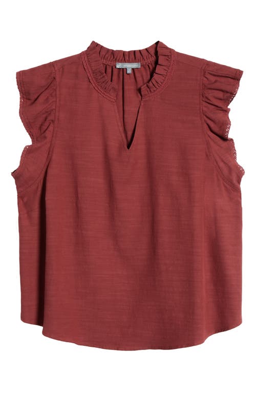 Wit & Wisdom Flutter Sleeve Jersey Top