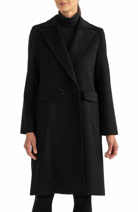 Sofia Cashmere Double-Breasted Wool Coat