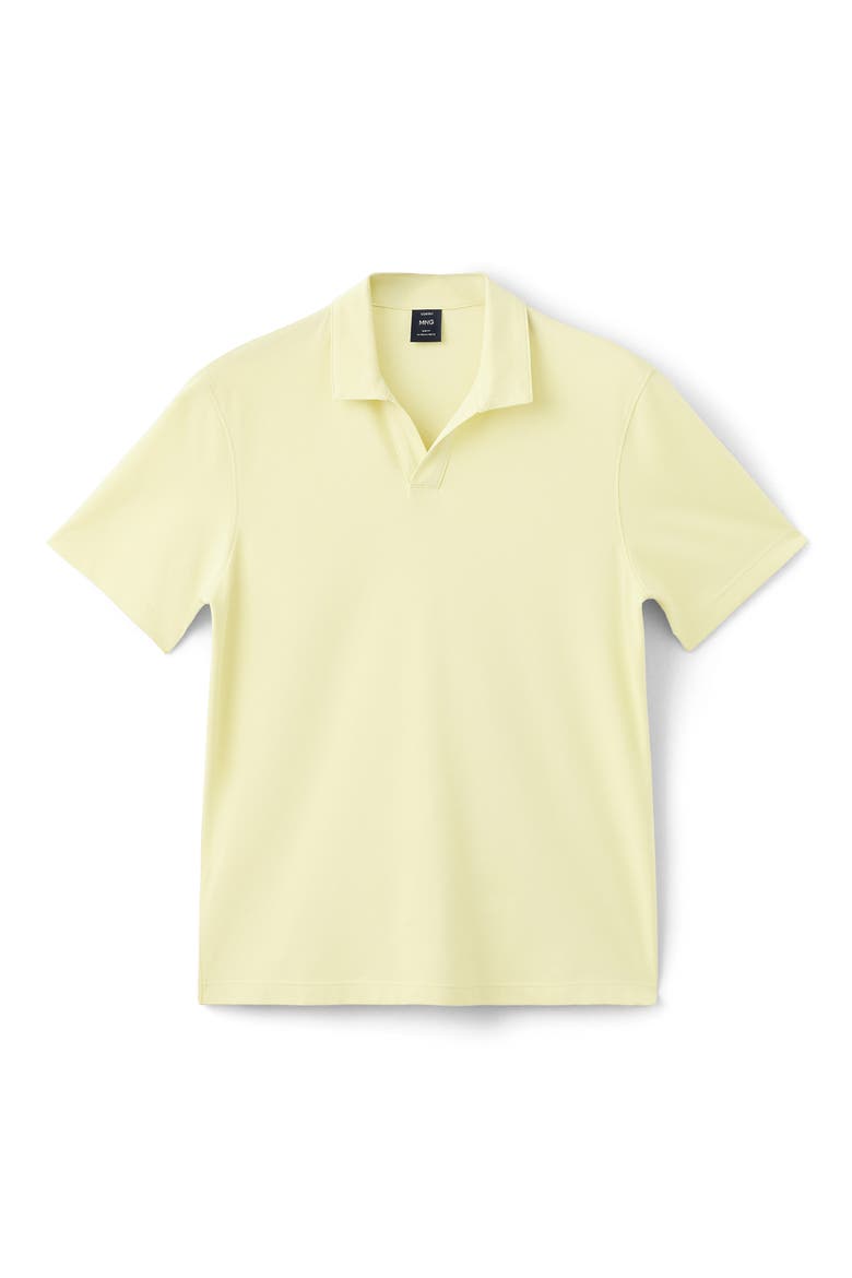Slim Fit Johnny Collar Piqué Polo, Alternate, color, NEON YELLOW