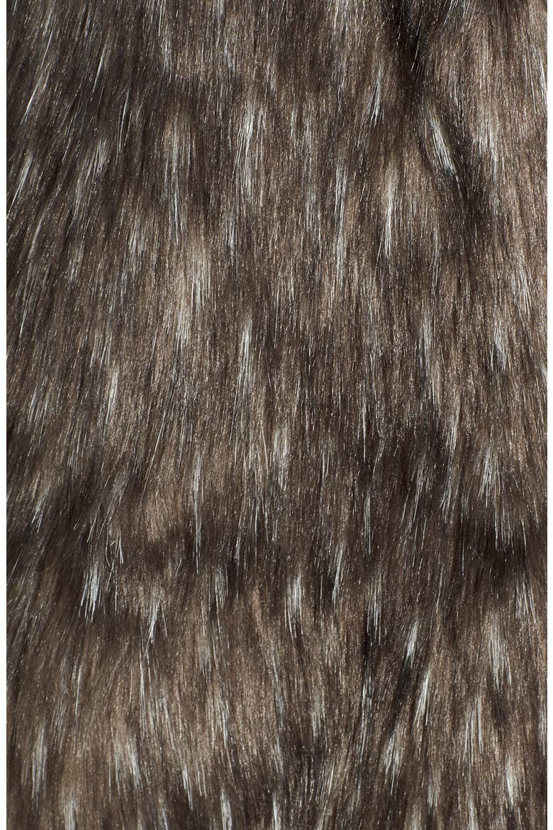 Long Faux Fur Vest, Alternate, color, GREY MULTI FAUX FUR
