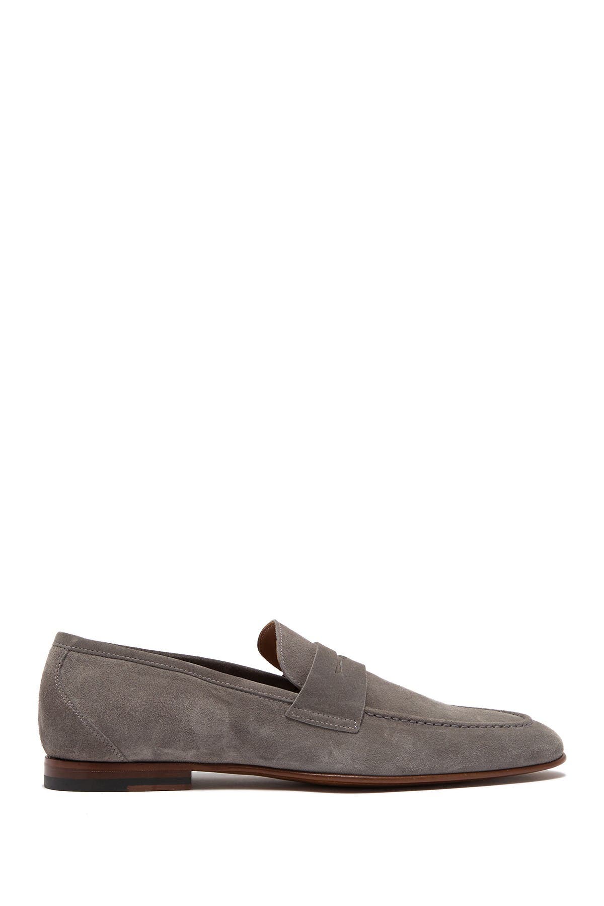 ANTONIO MAURIZI Suede Penny Loafer, Alternate, color, 