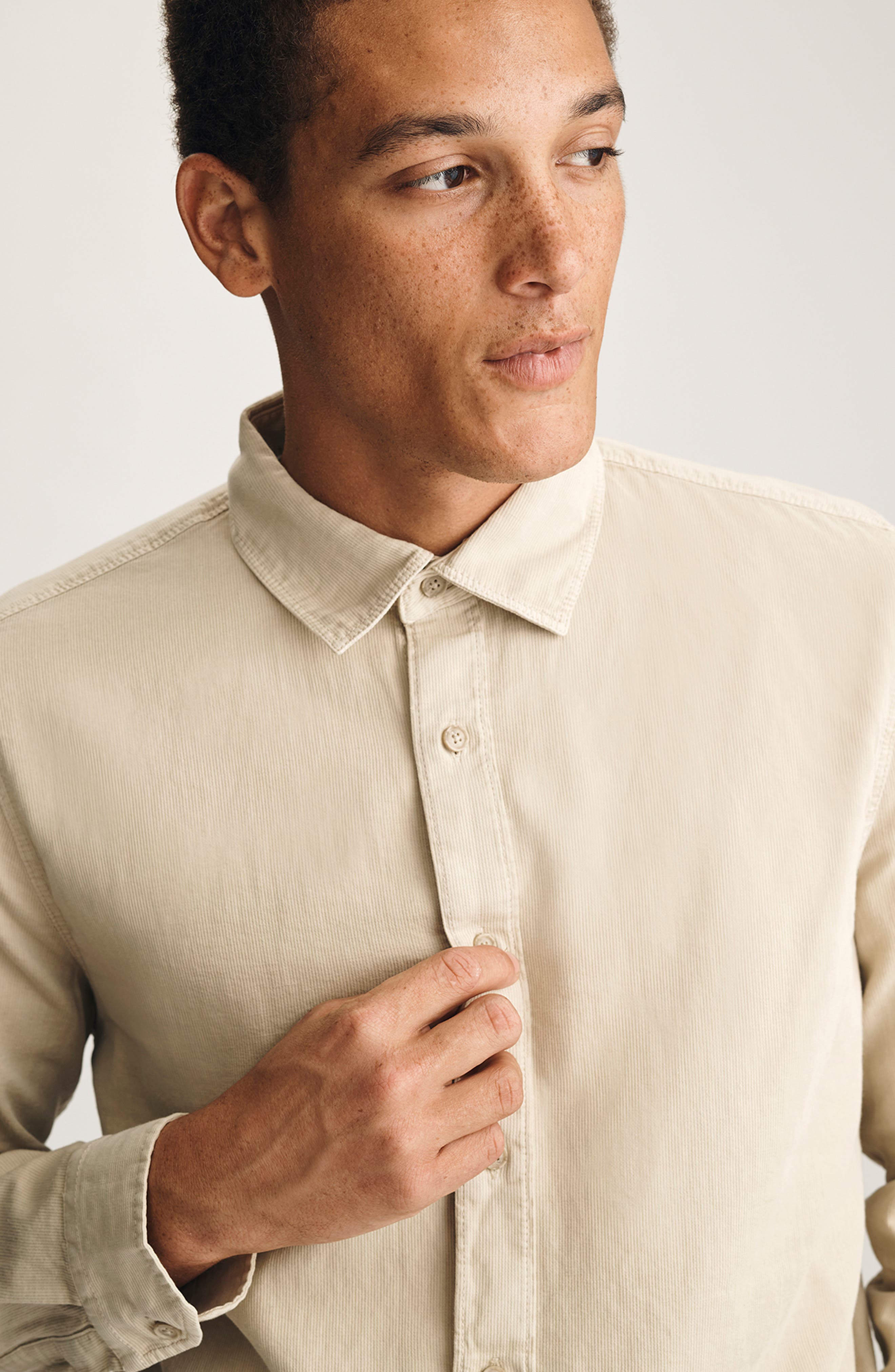 Cotton & Linen Button-Up Shirt - image 2