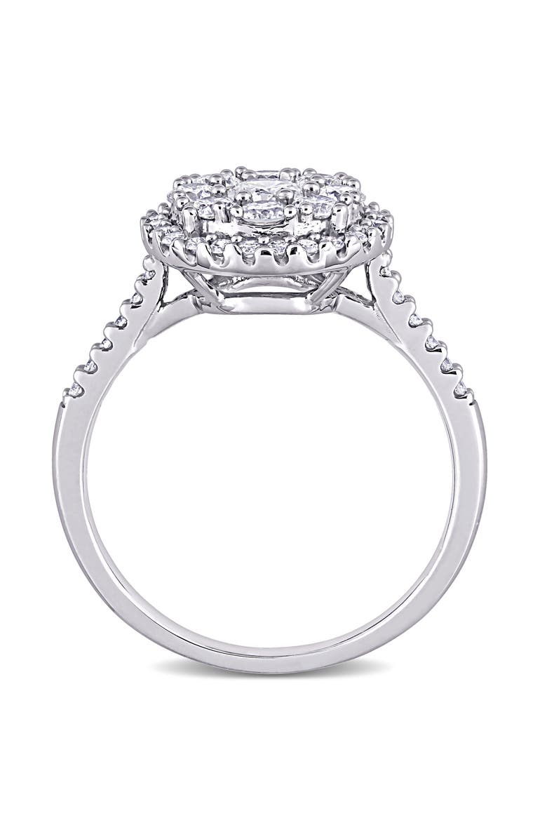 Julianna B. Diamond Composite Halo Ring 10k White Gold, Alternate, color, 10K White Gold