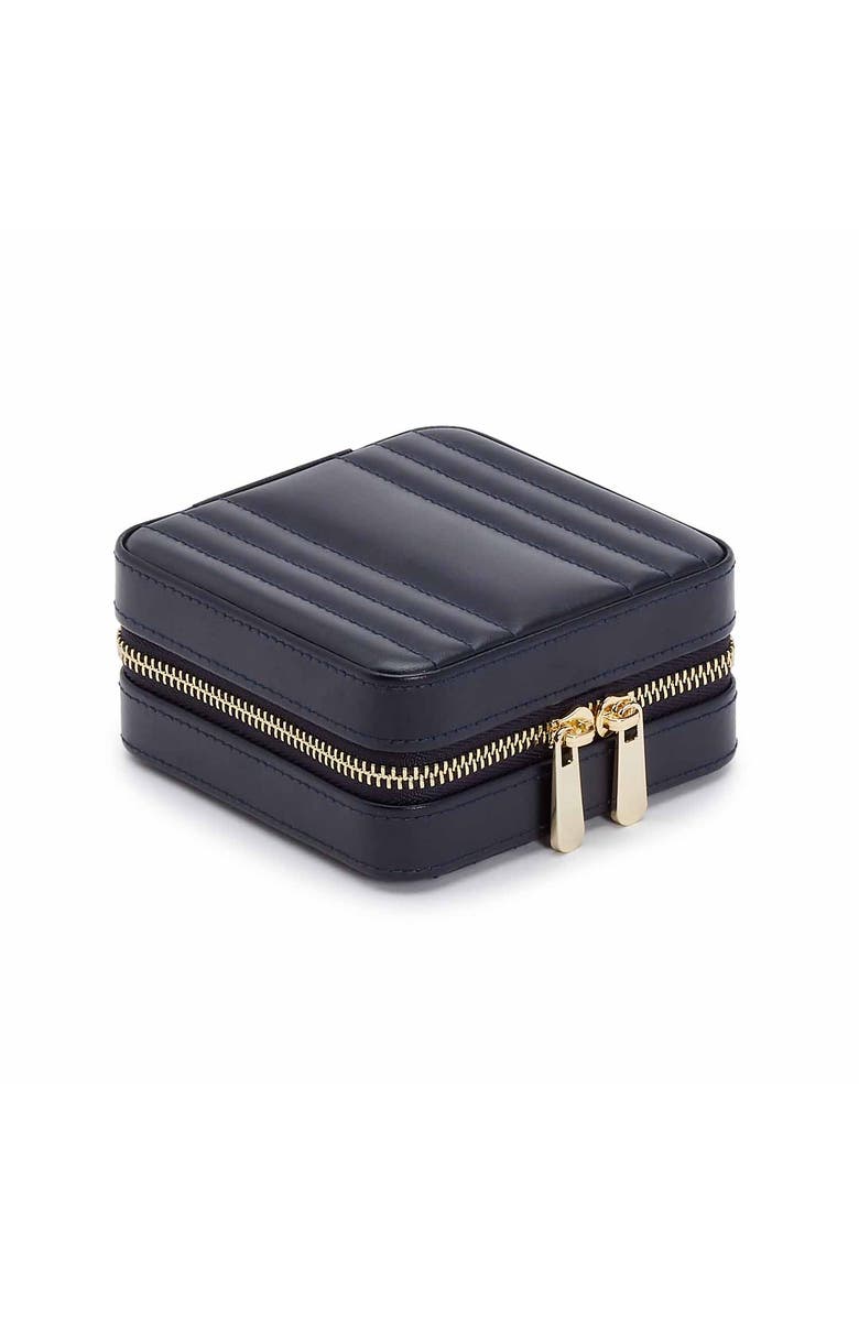 WOLF Maria Small Zip Jewelry Case, Alternate, color, Navy