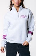 Colourful Rebel Varsity Logo Relaxed Zip Sweat