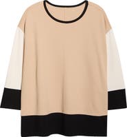 Jones New York Color Block Knit Top