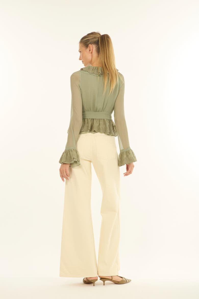 Poet Blouse, Alternate, color, Laurel Green