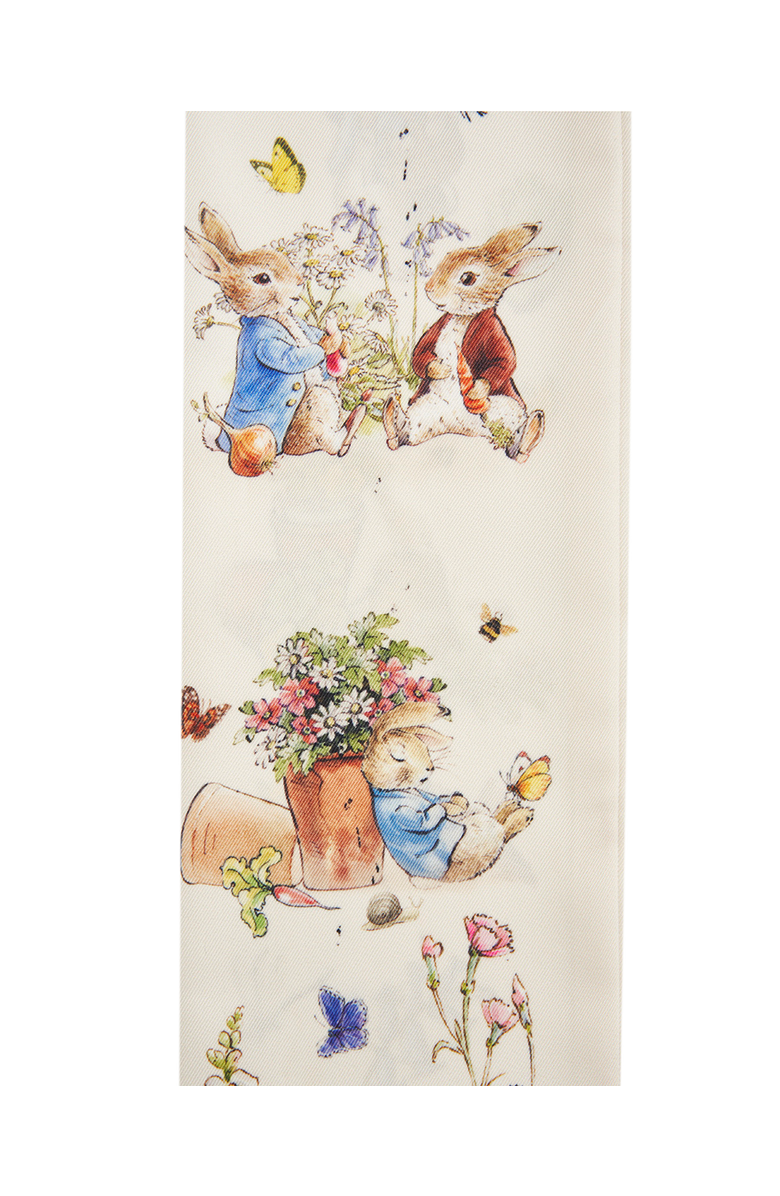 Fable England x Peter Rabbit Cream Skinny Scarf, Alternate, color, Cream