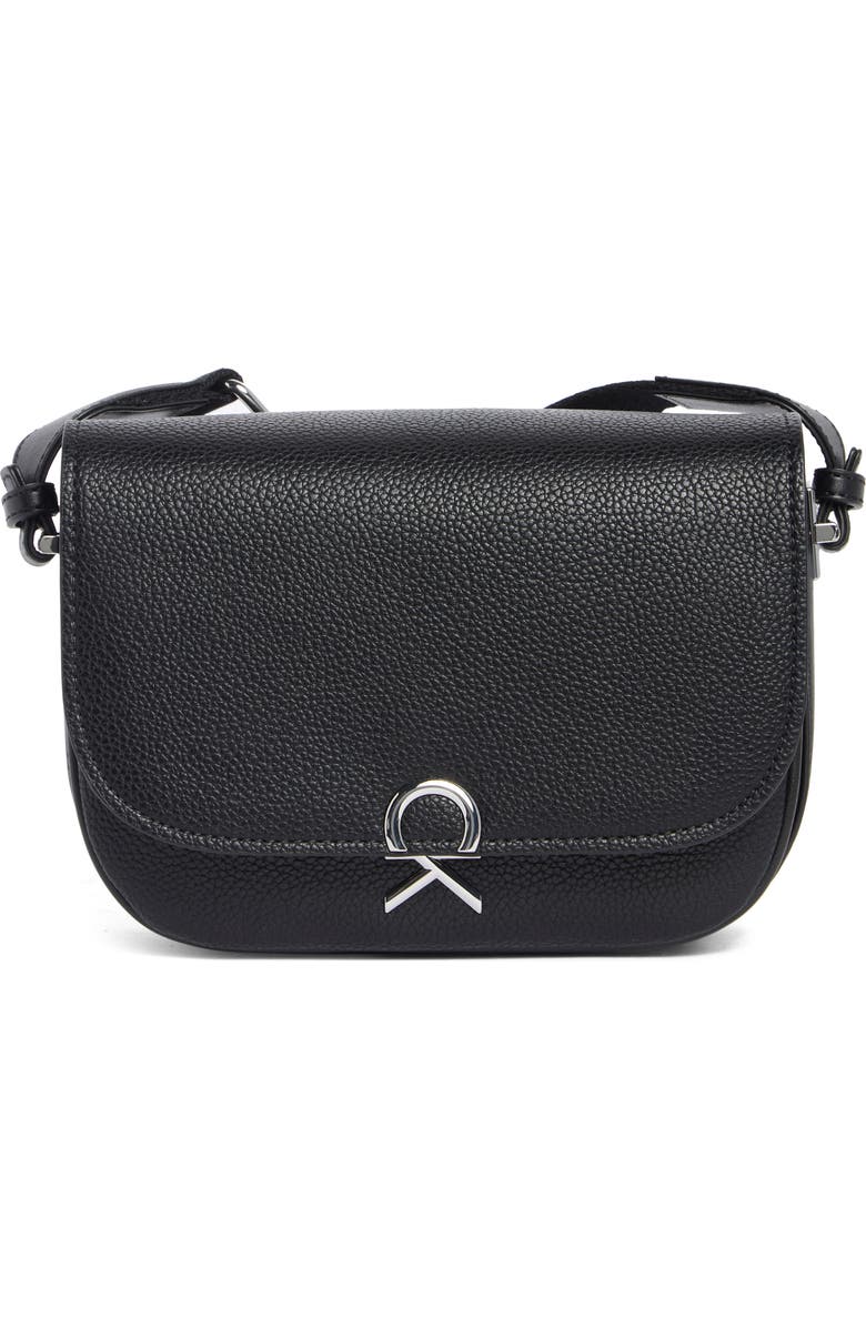Calvin Klein Evee Crossbody Bag, Main, color, Black/ Silver
