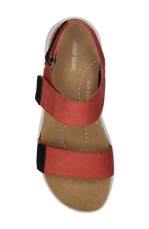 Josef Seibel Estelle Slingback Platform Sandal In Red