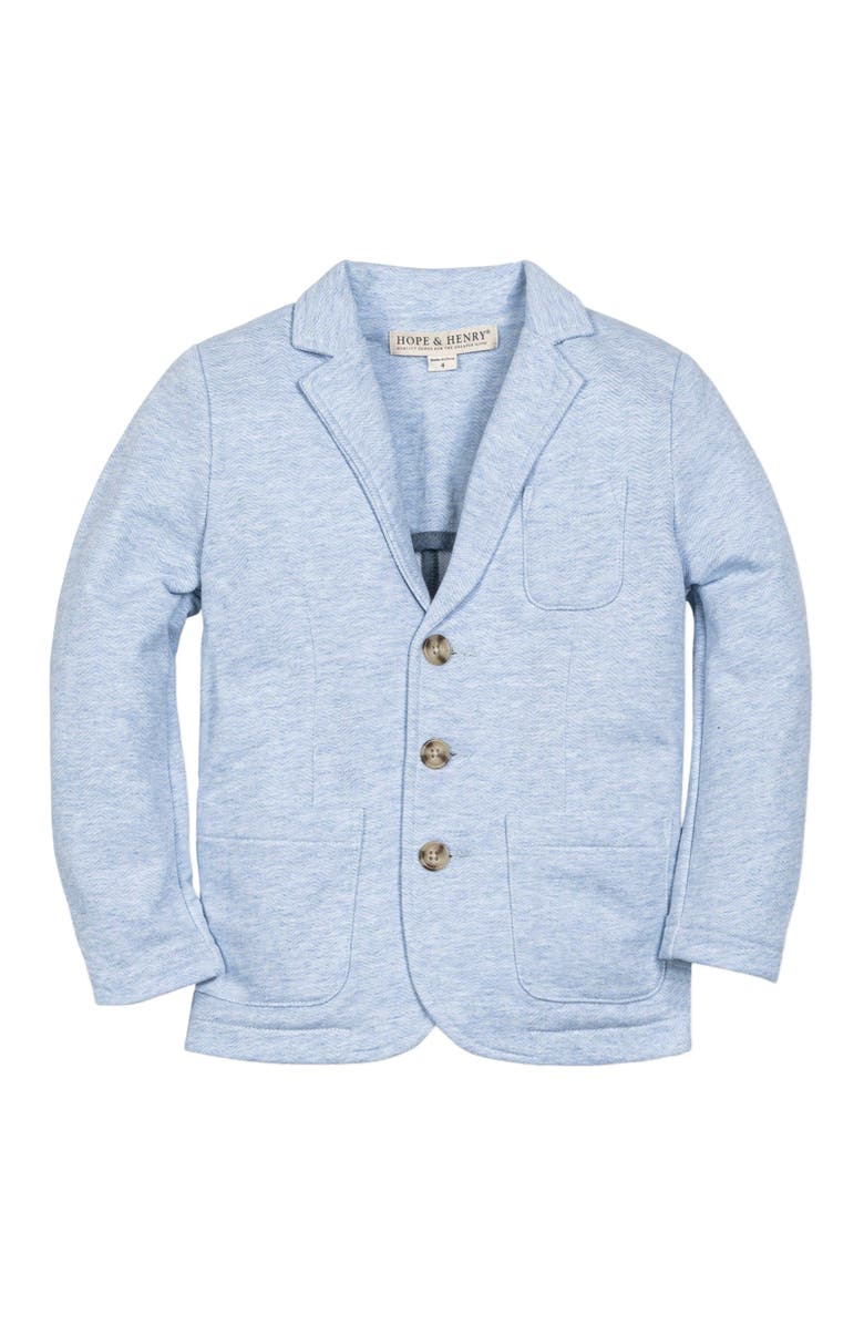 Hope & Henry Boys' French Terry Suit Blazer, Infant, Main, color,