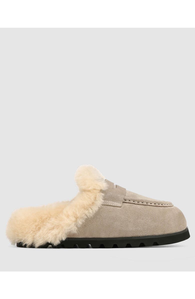 Naked Wolfe Corded Suede Mule, Main, color, Stone