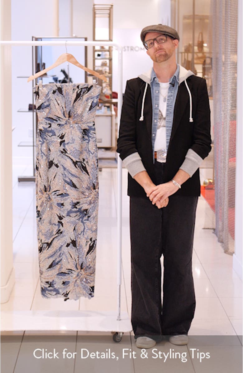 Meryl Strapless Sequin Gown, sales video thumbnail