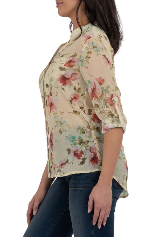 Kut From The Kloth Jasmine Chiffon Button-up Shirt