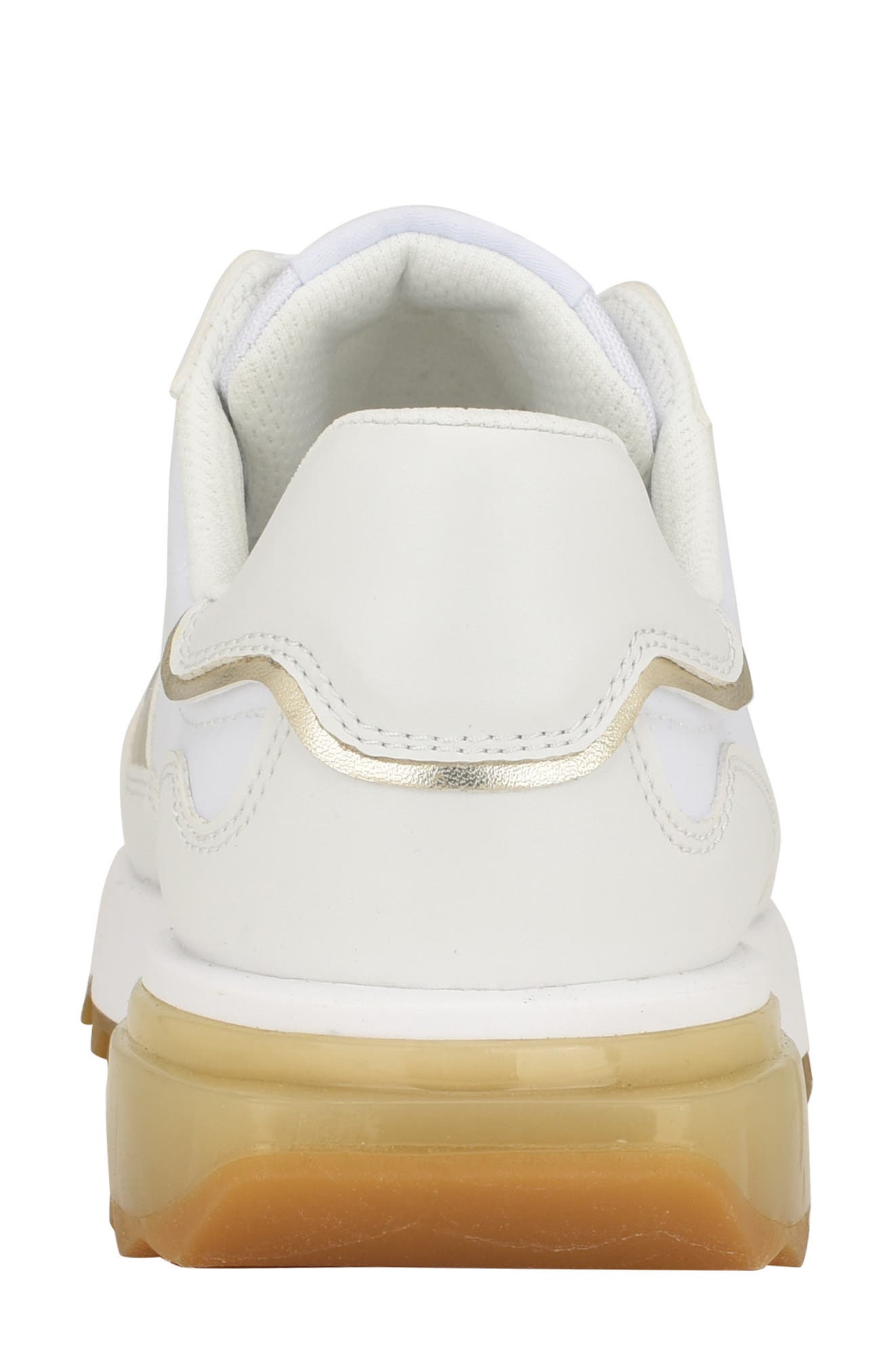 Calvin Klein Magalee Sneaker, Alternate, color, White/Gold
