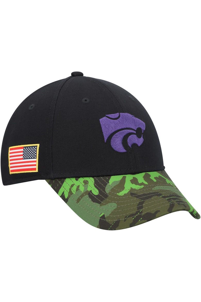 Men's Nike Black/Camo Kansas State Wildcats Veterans Day 2Tone Legacy91 Adjustable Hat, Main, color, Black