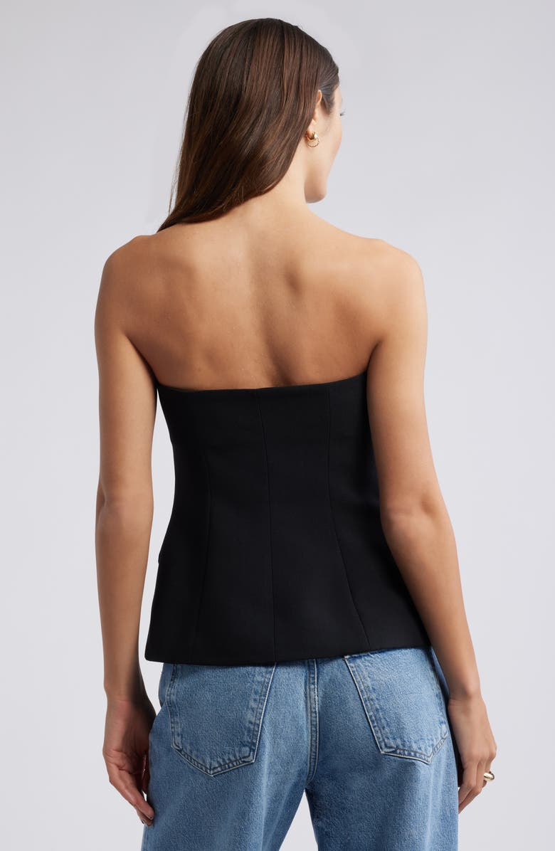 Open Edit The Icon Button Front Strapless Top, Alternate, color,