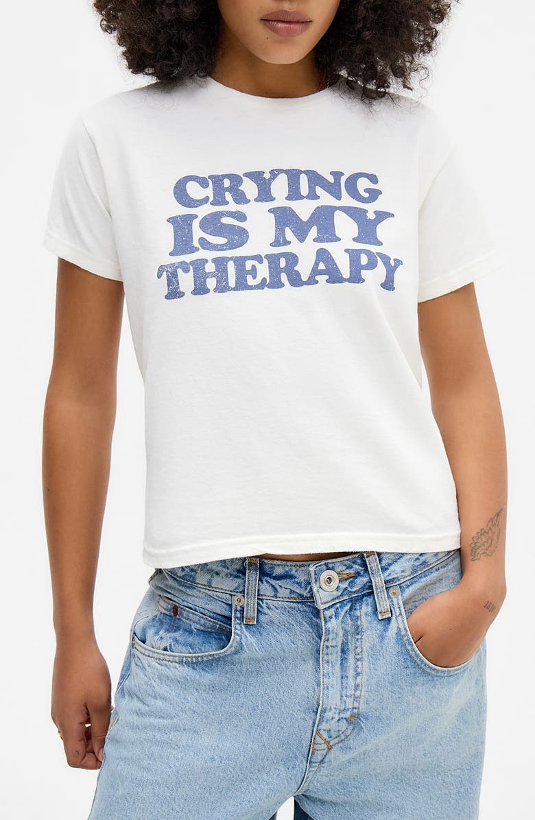 BDG Urban Outfitters Therapy Cotton Graphic T-Shirt, Main, color, White