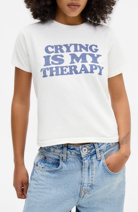 Therapy Cotton Graphic T-Shirt