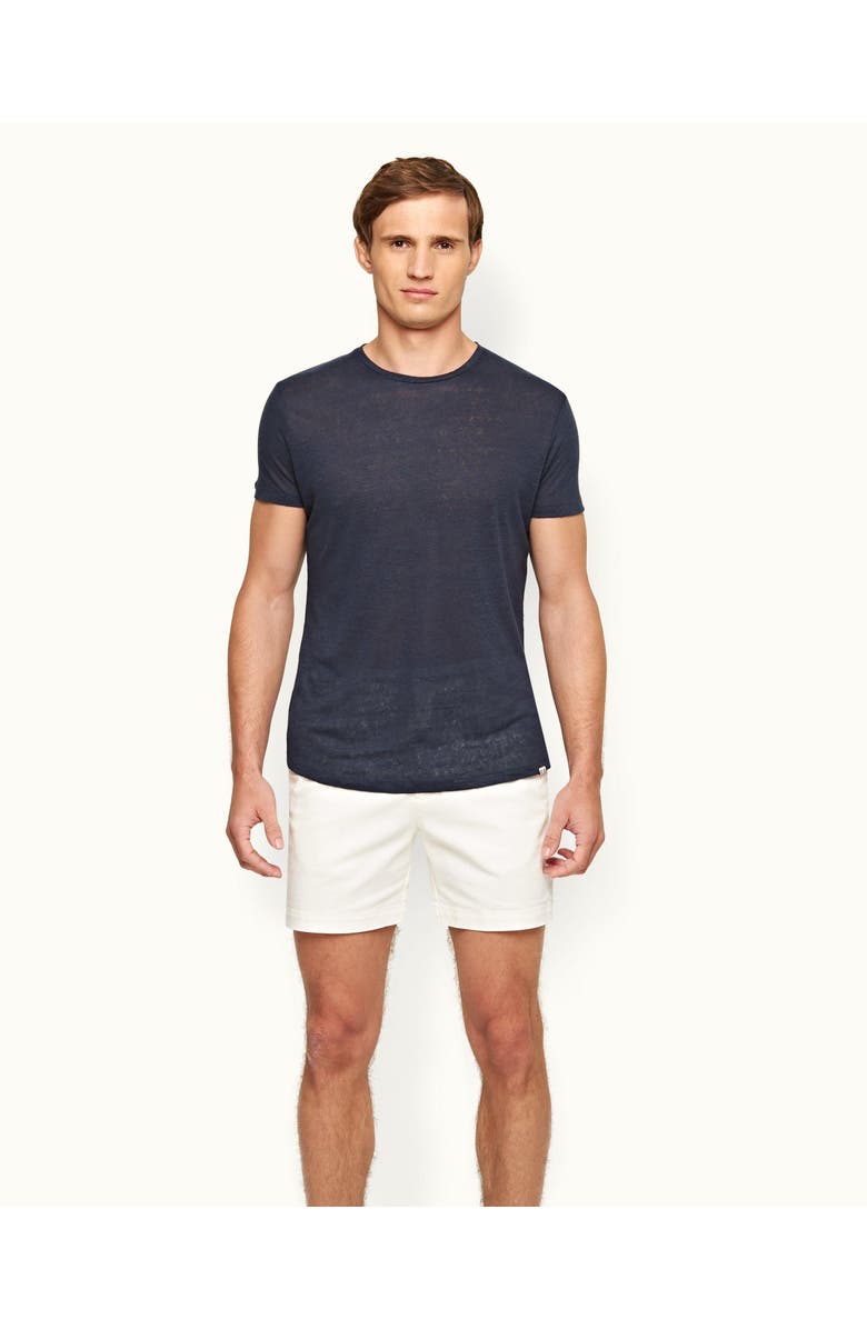 Orlebar Brown Bulldog Stretch-Cotton Mid-Length Stretch-Cotton Shorts, Main, color, Sea Mist