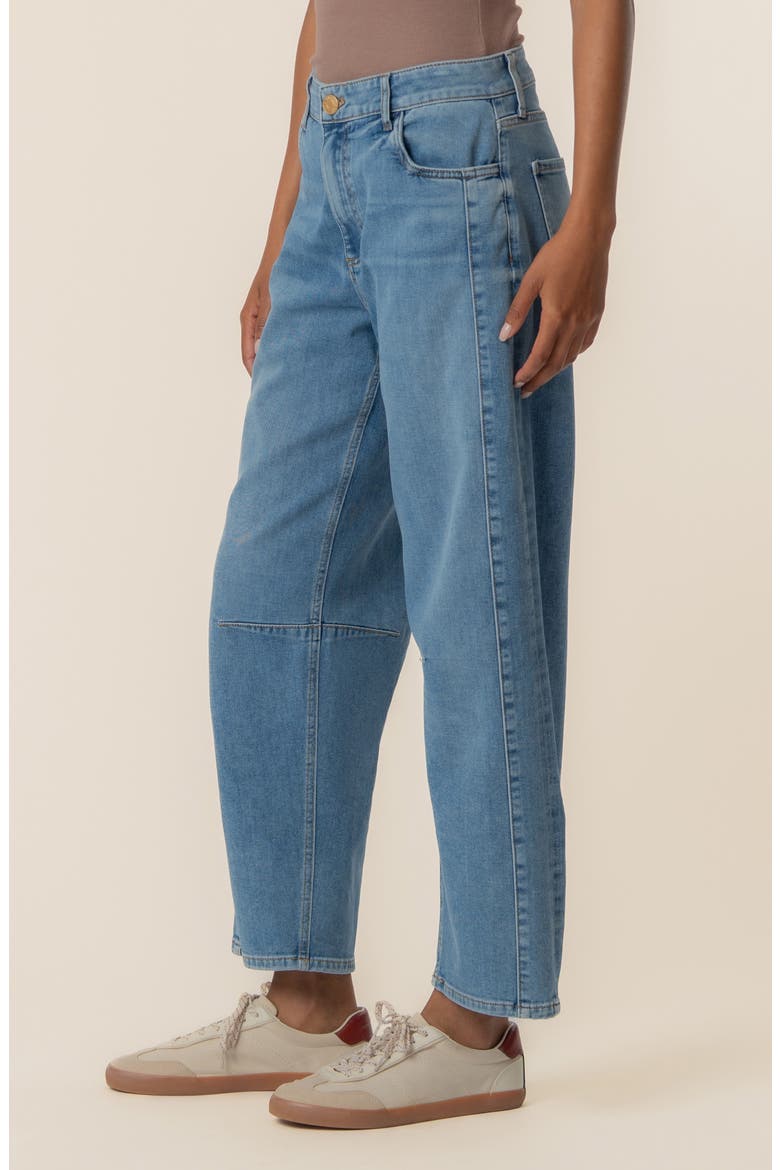 Ashton High Waist Crop Barrel Jeans, Alternate, color, DYNAMIC