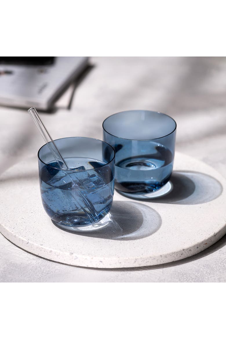 Like Water Juice Tumbler Pair, Alternate, color, blue
