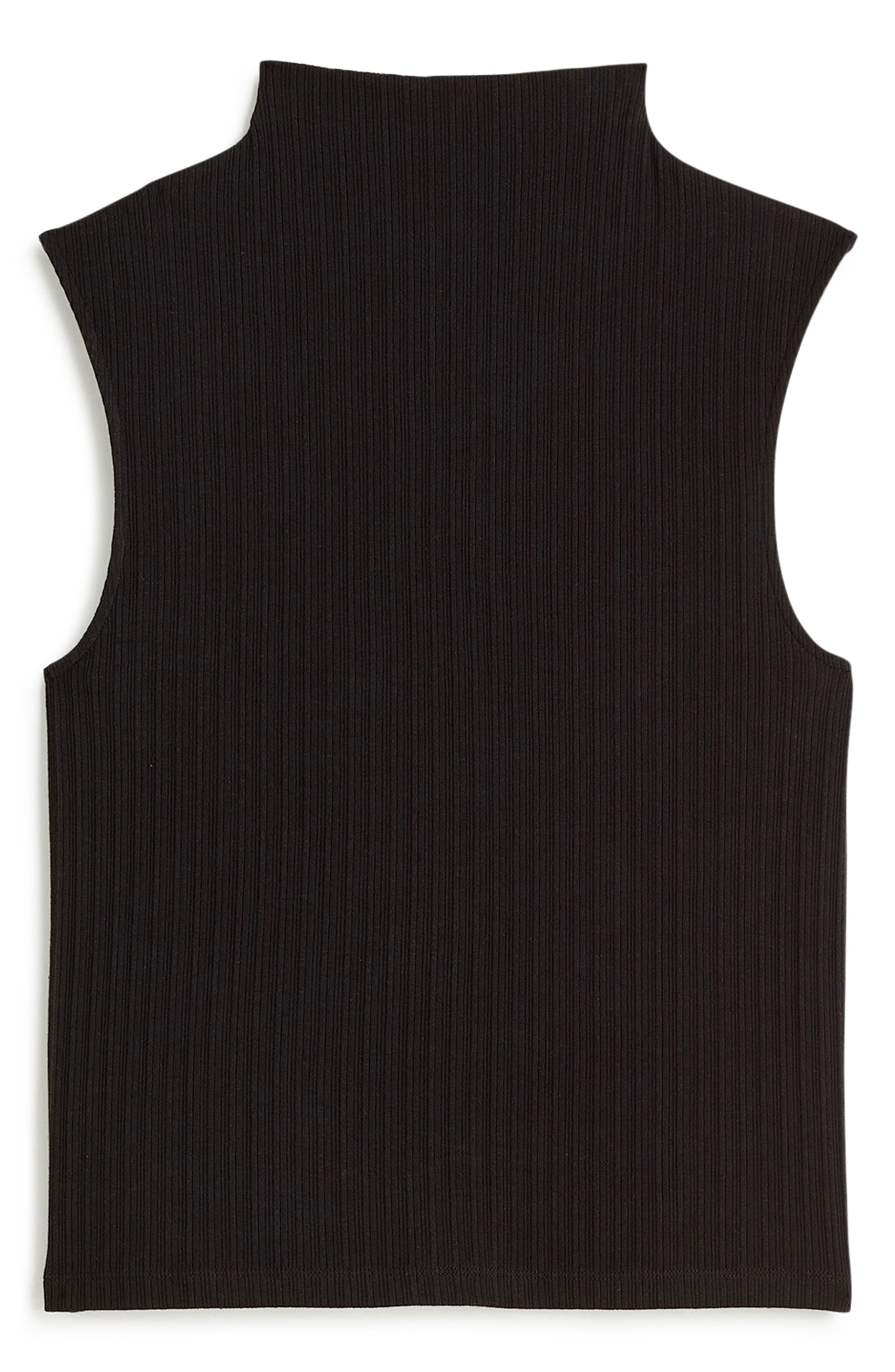 Madewell Mock Neck Sleeveless Rib Top