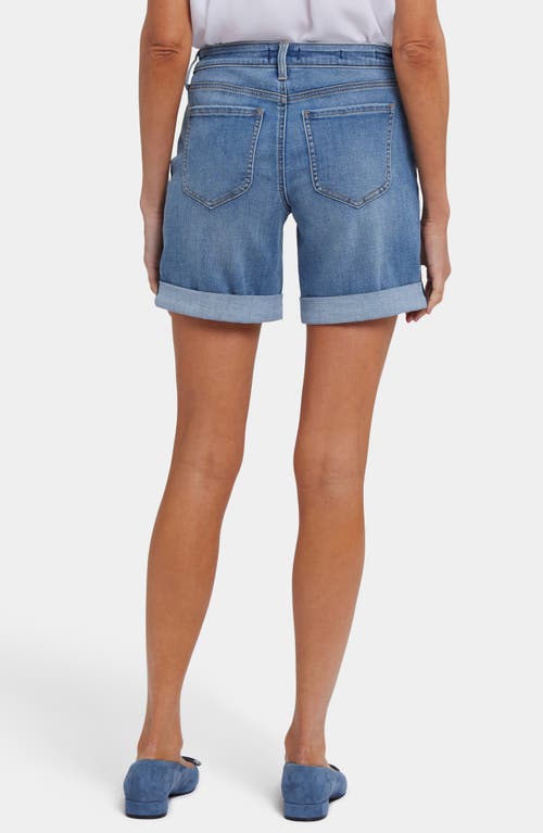 Nydj Diana Relaxed Fit Cuffed Shorts In Barcelona Breeze