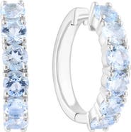 EFFY Stone Pavé Hoop Earrings