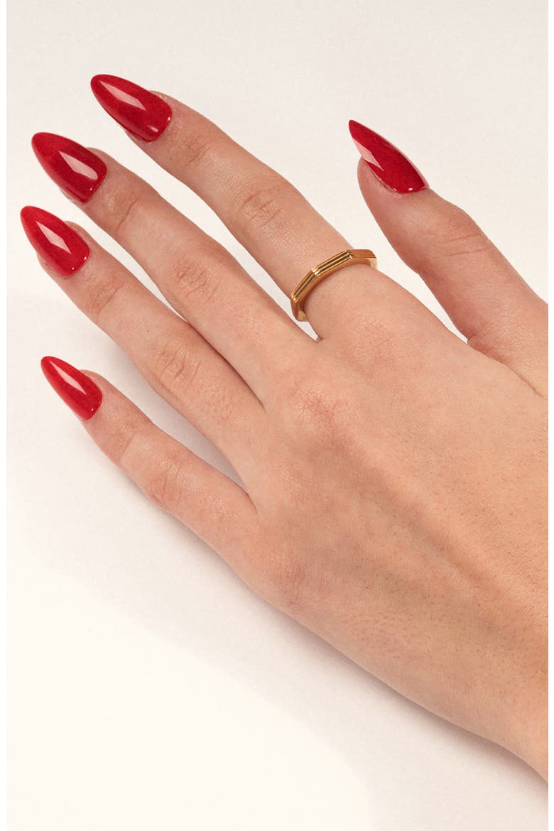 Slim Octagon Band Ring, Alternate, color, YELLOW GOLD
