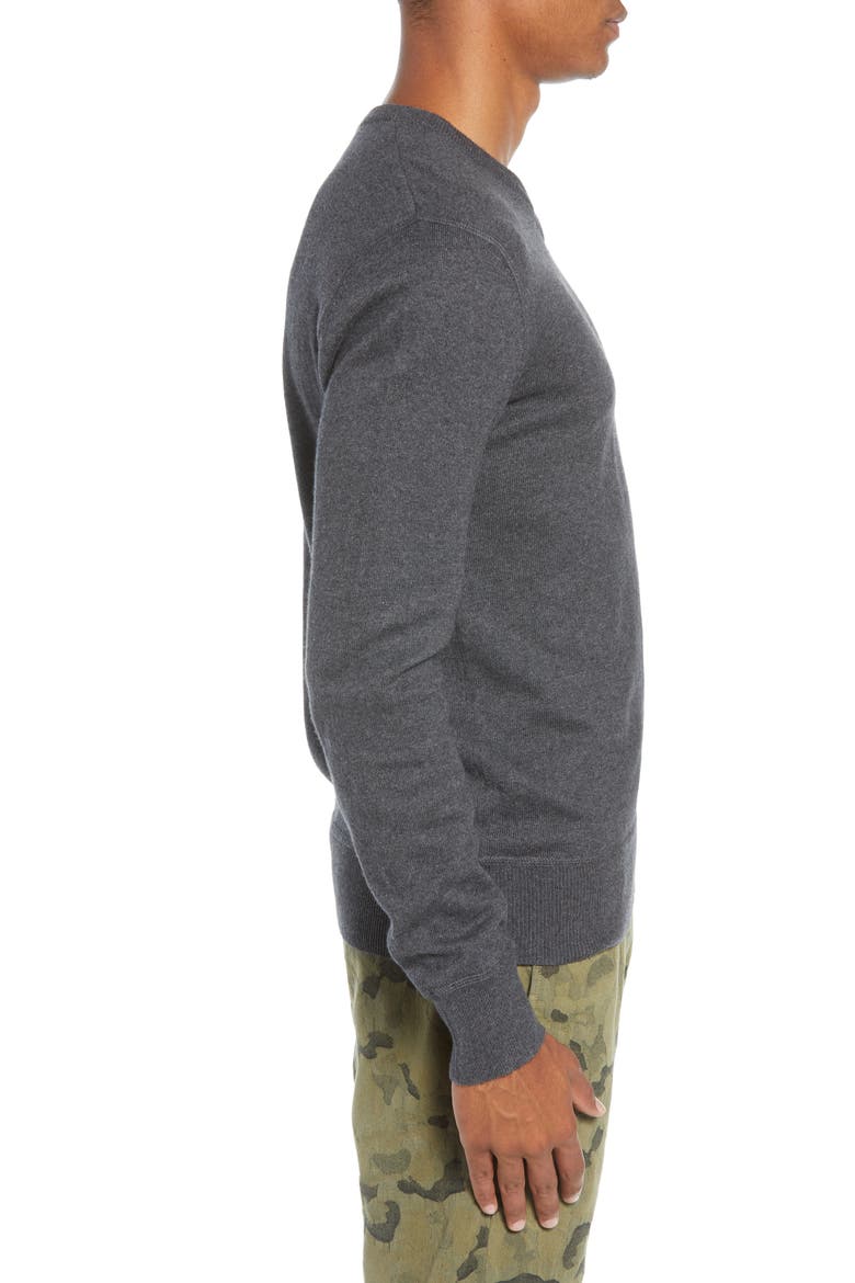 Tournament Regular Fit V-Neck Sweater, Alternate, color, HEATHER CHARCOAL