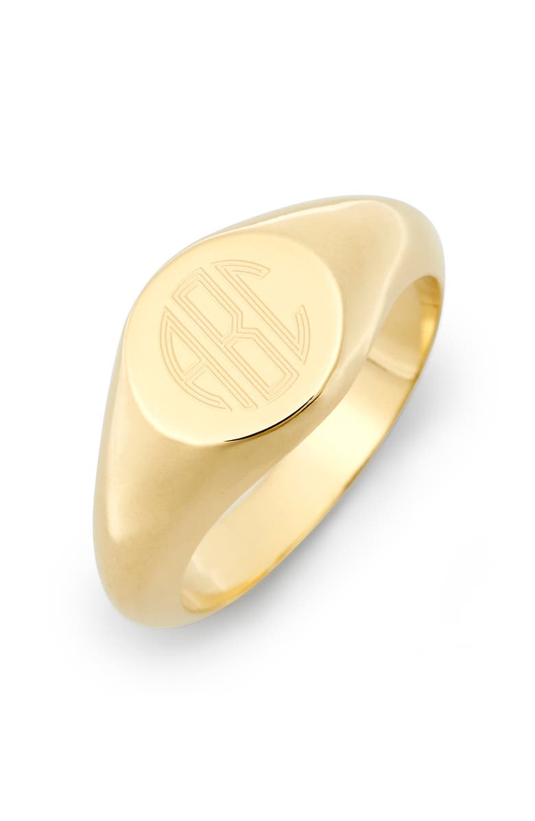 Brook and York Claire Personalized Monogram Signet Ring, Main, color,