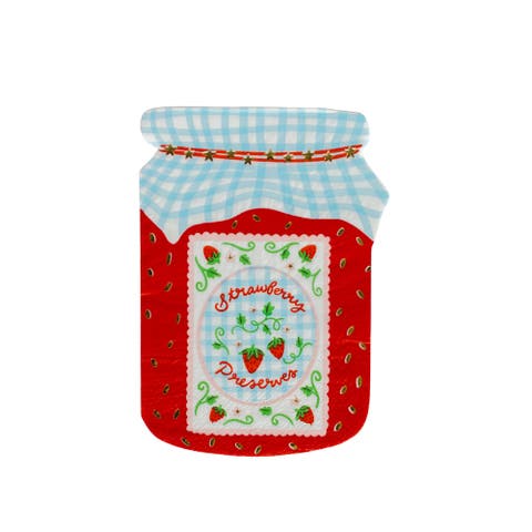 Strawberry Picnic Jam Large Napkin