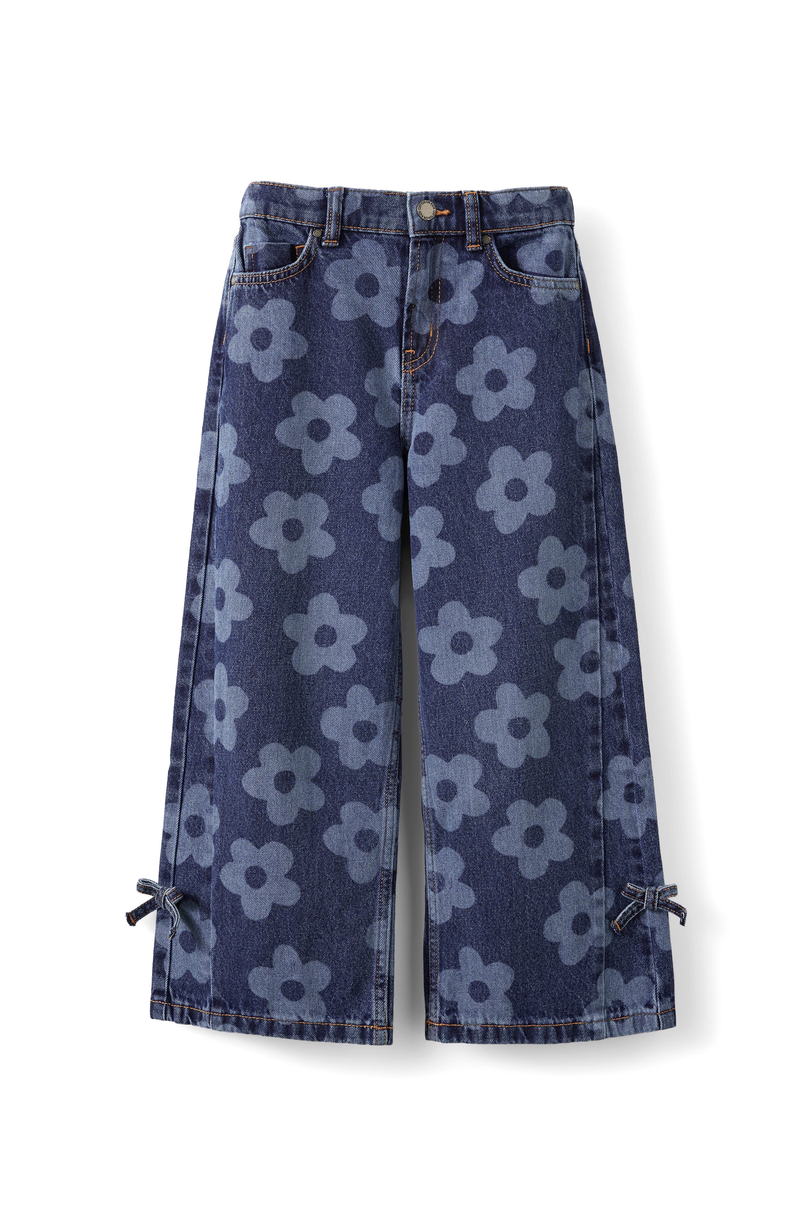 selected Portsea Dark Blue Floral Bow