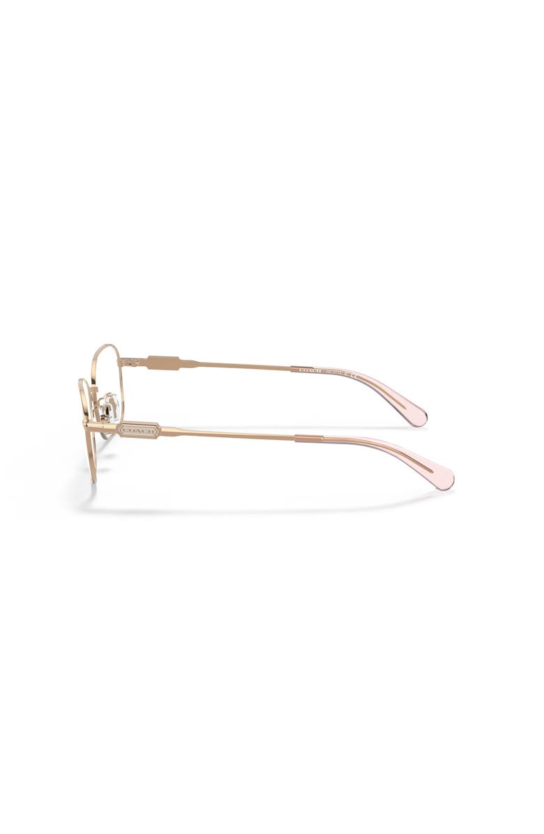 COACH 53mm Rectangle optical glasses, Alternate, color, Pink