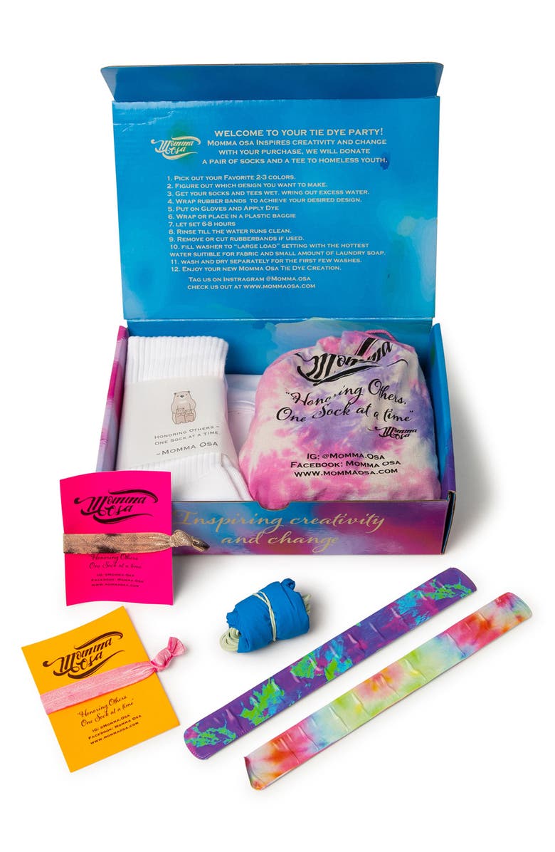 Momma Osa Kids' Royal Rainbow Tie Dye Activity Kit, Main, color,