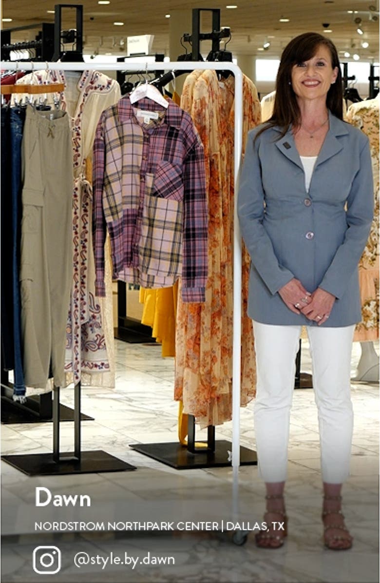 Kids' Colorblock Cotton Flannel Shirt, sales video thumbnail