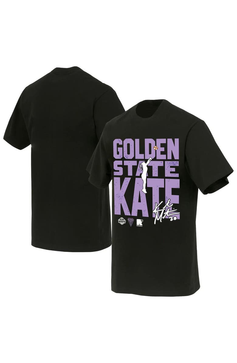 round21 Unisex round21 Kate Martin Black Golden State Valkyries Jump Shot Player Signature T-Shirt, Main, color, Black