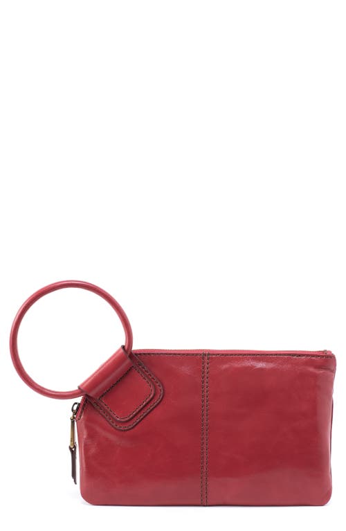 Hobo Sable Clutch In Cranberry