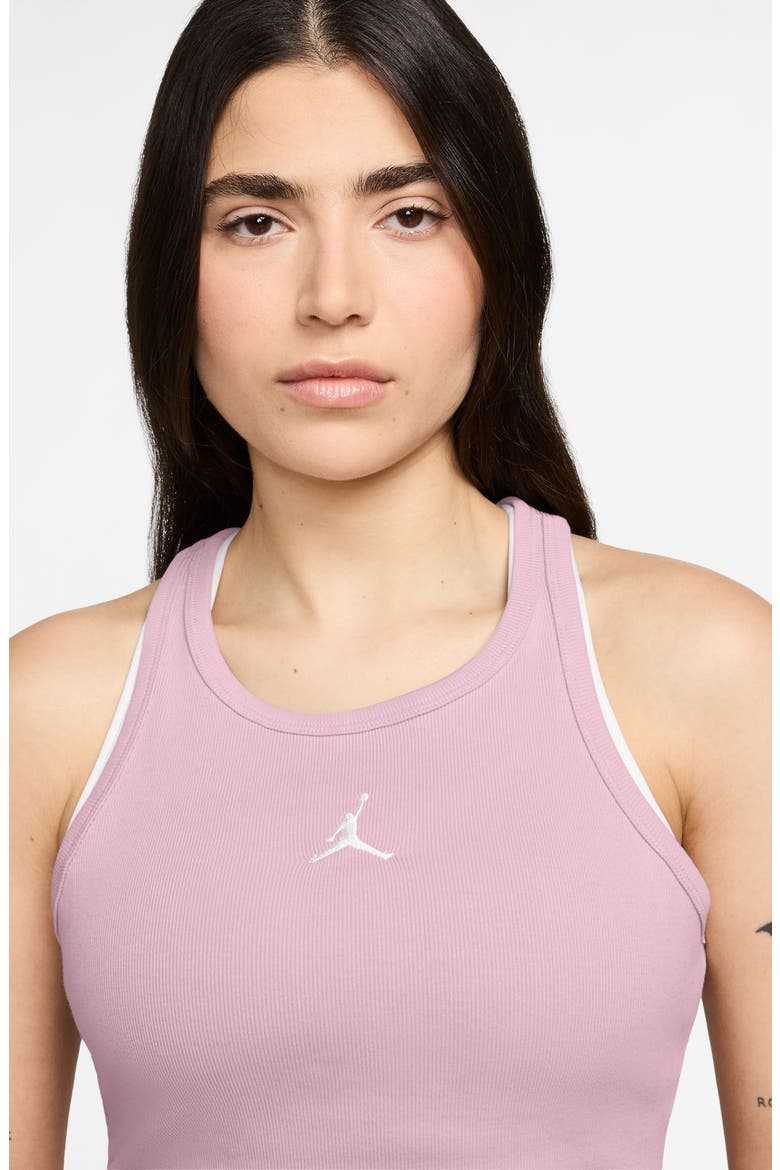 Essential Racerback Tank, Alternate, color, 676 ICDCMN/WHITE