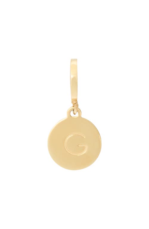Kate Spade One In A Million Mini G Charm In Gold