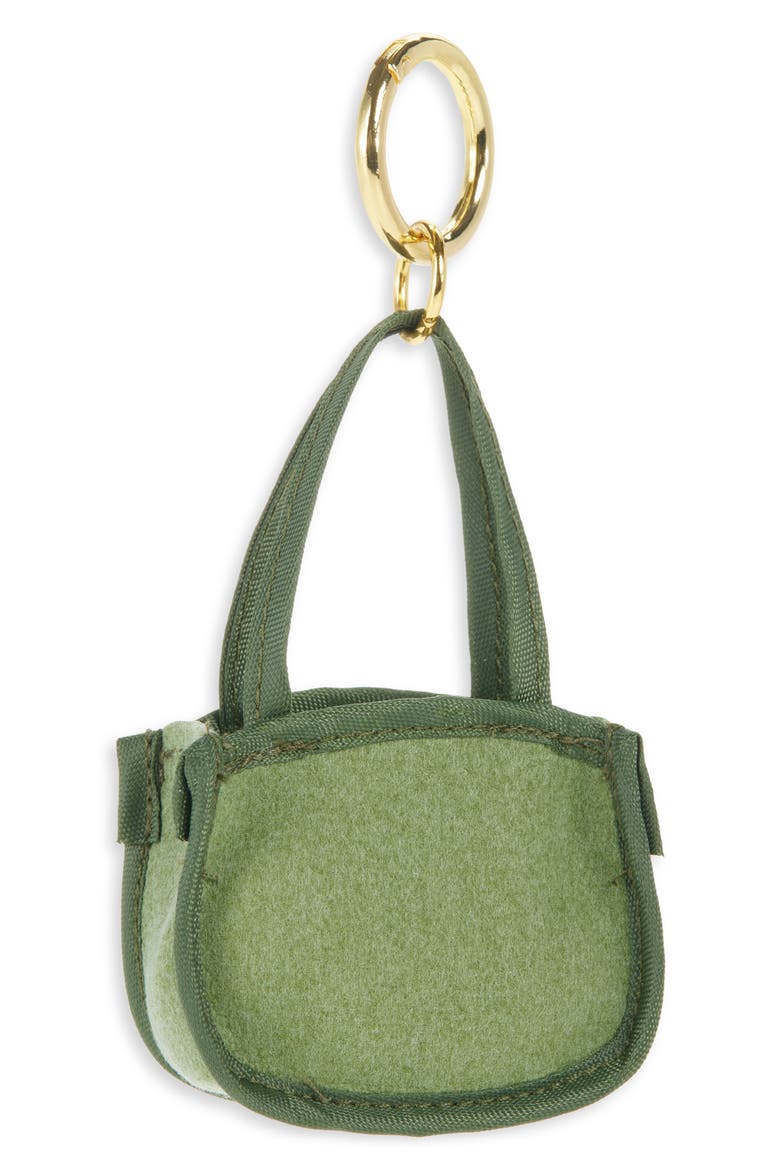 Stuffed Bag Charm, Main, color, GREEN MULTI- GOLD